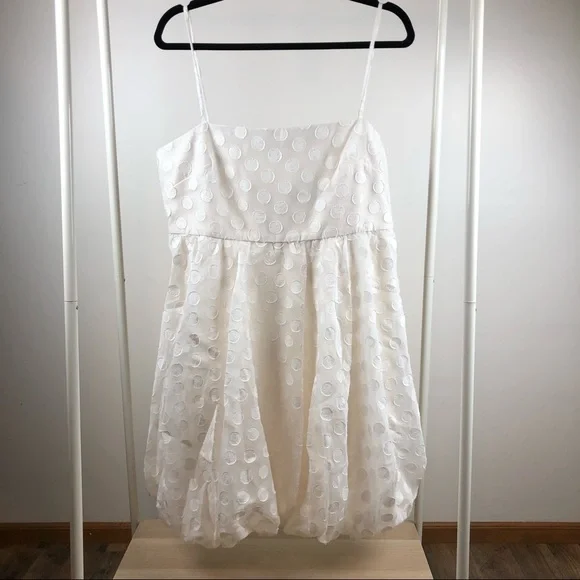 NWT Anthropologie x Sachin & Babi Polka Dot Textured Dress 12